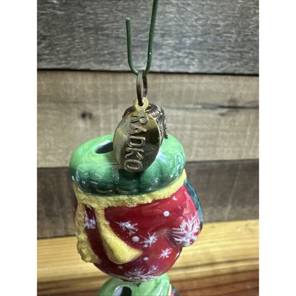 Radko Holiday Celebrations Hanging Mittens Ornament Vintage - Picture 2 of 5